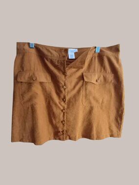 Brown skirt, miniskirt, skirt with buttons, summer skirt.